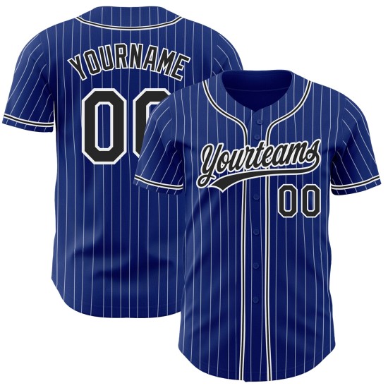 Baseball Authentic Custom Blau Purpur-Weiß Jersey Pulver