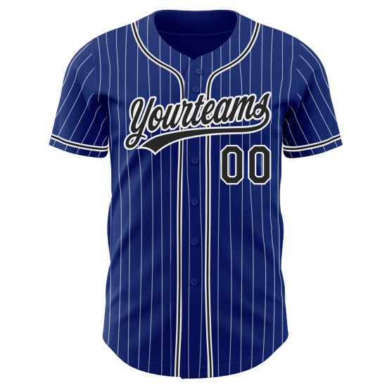 Baseball Authentic Custom Blau Purpur-Weiß Jersey Pulver