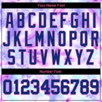 Jersey Custom Baseball Weiß-Gold Lila Ton Authentic Zwei